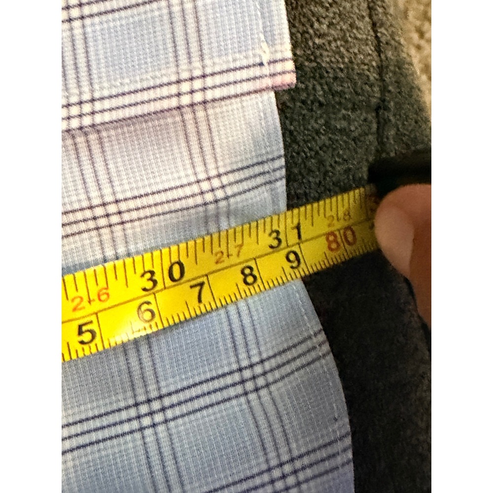 Brooks Brothers Regent Non-Iron Dress Shirt 15-33 Blue Plaid Supima Cotton Mens - Picture 5 of 6